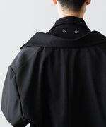画像をギャラリービューアに読み込む, ssstein(シュタイン)のOVERSIZED LAYERED COMBINATION JACKET - BLACKの公式通販サイトsession福岡セレクトショップ
