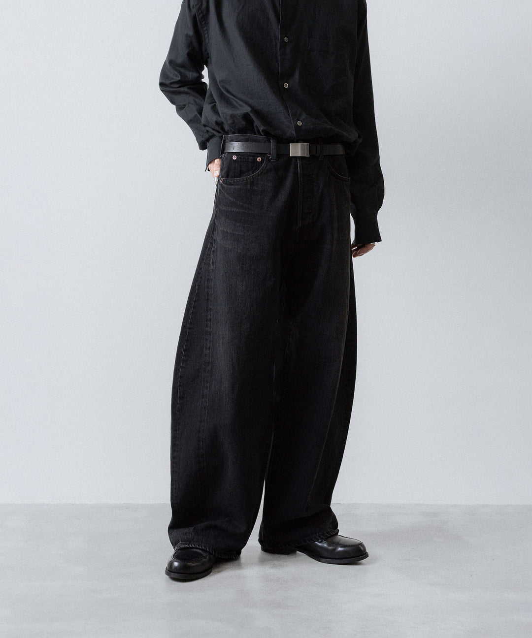 ssstein(シュタイン)のDEFORMATION WIDE DENIM JEANS - BLACKの公式通販サイトsession福岡セレクトショップ