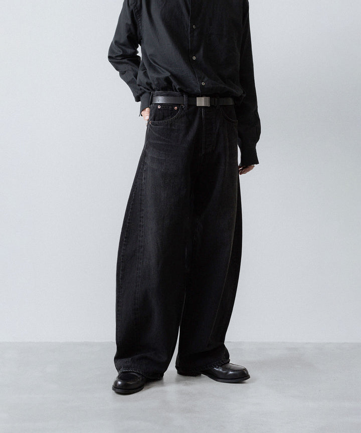 ssstein(シュタイン)のDEFORMATION WIDE DENIM JEANS - BLACKの公式通販サイトsession福岡セレクトショップ