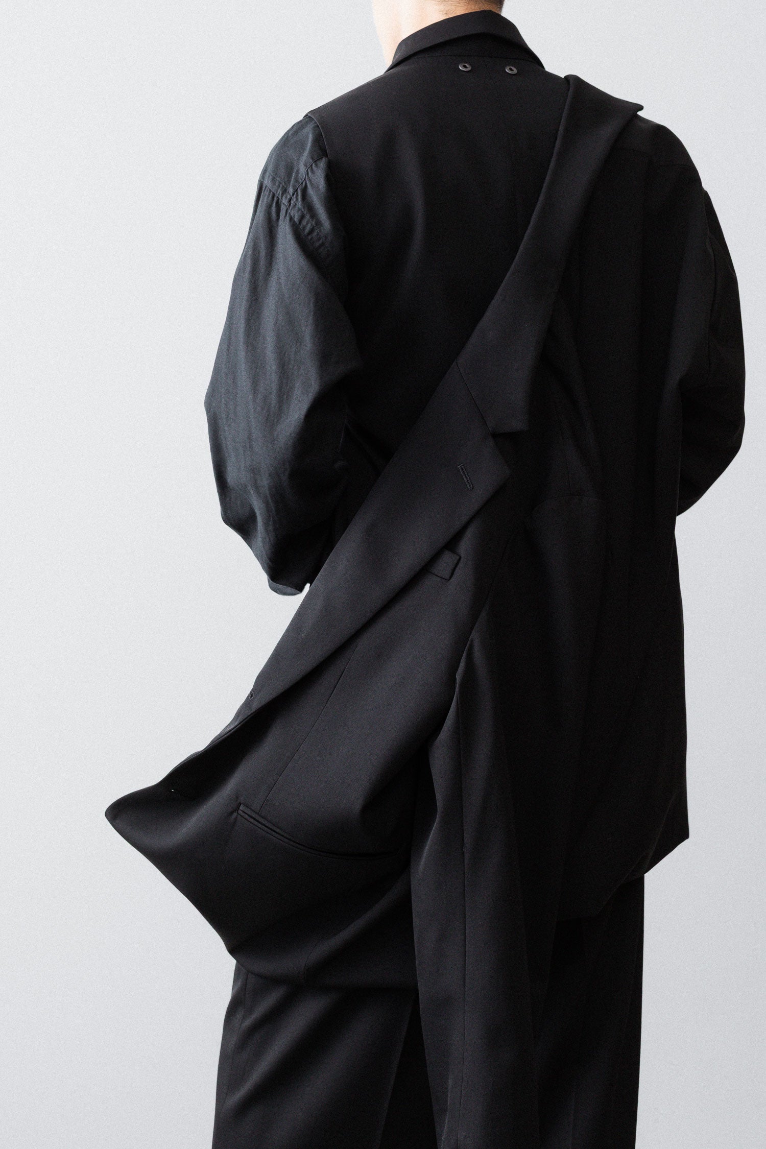 ssstein(シュタイン)のOVERSIZED LAYERED COMBINATION JACKET - BLACKの公式通販サイトsession福岡セレクトショップ