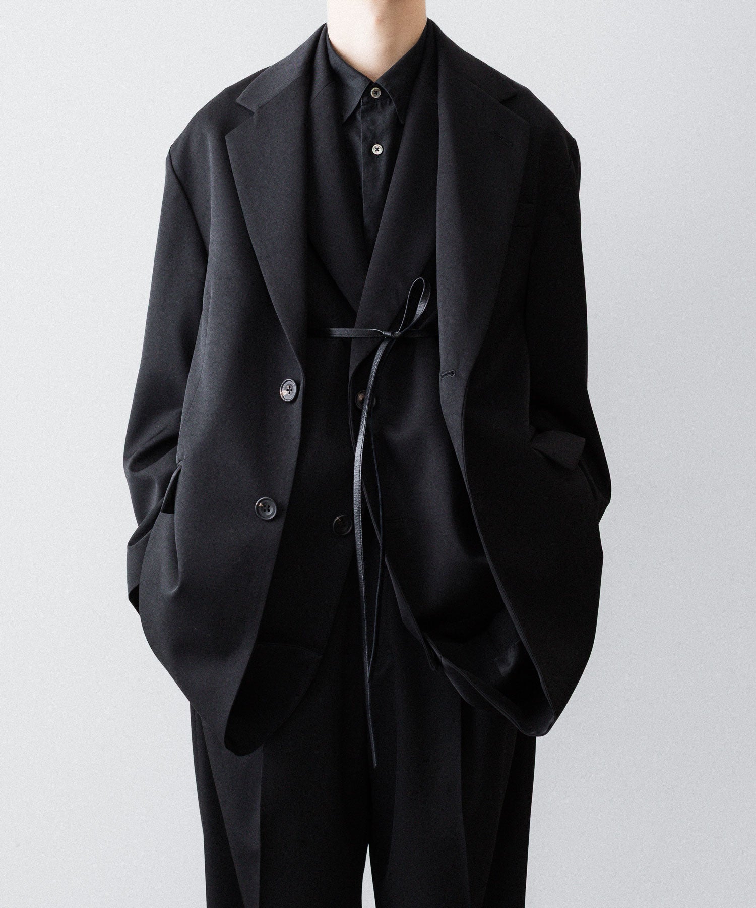 ssstein(シュタイン)のOVERSIZED LAYERED COMBINATION JACKET - BLACKの公式通販サイトsession福岡セレクトショップ