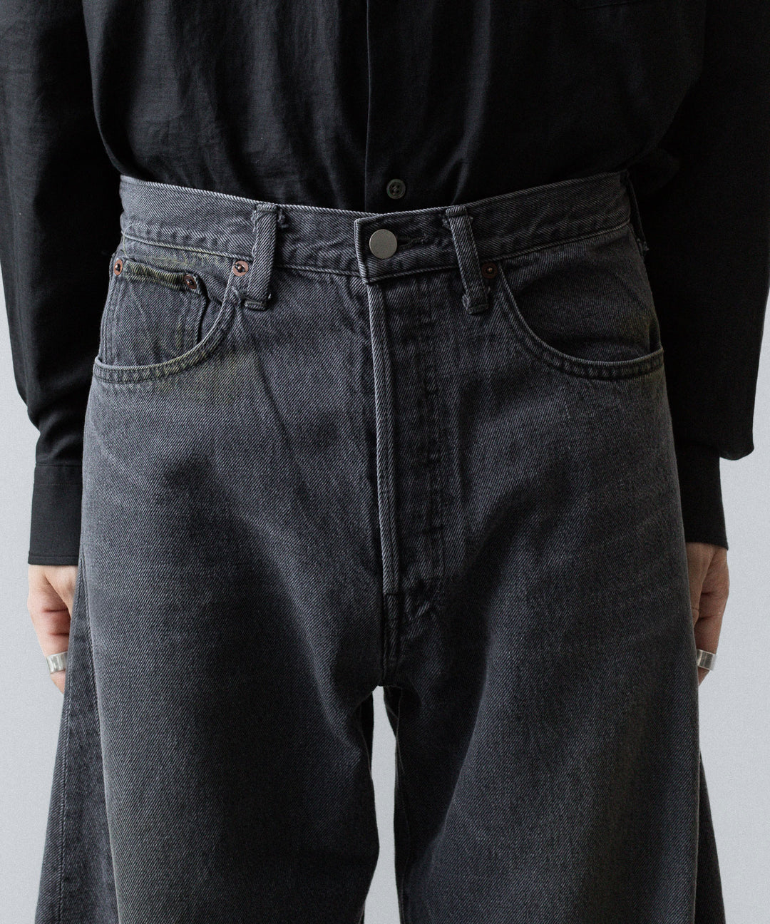 ssstein(シュタイン)のDEFORMATION WIDE DENIM JEANS - GREYの公式通販サイトsession福岡セレクトショップ