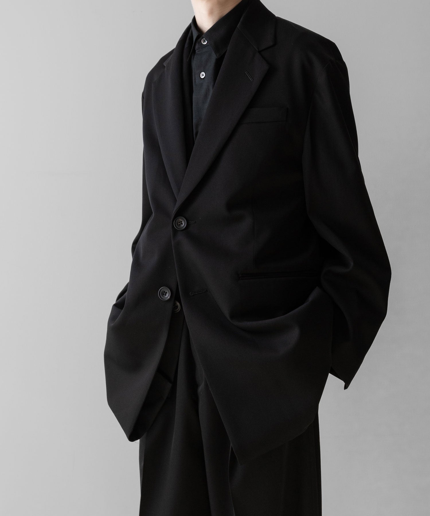 ssstein(シュタイン)のOVERSIZED LAYERED COMBINATION JACKET - BLACKの公式通販サイトsession福岡セレクトショップ