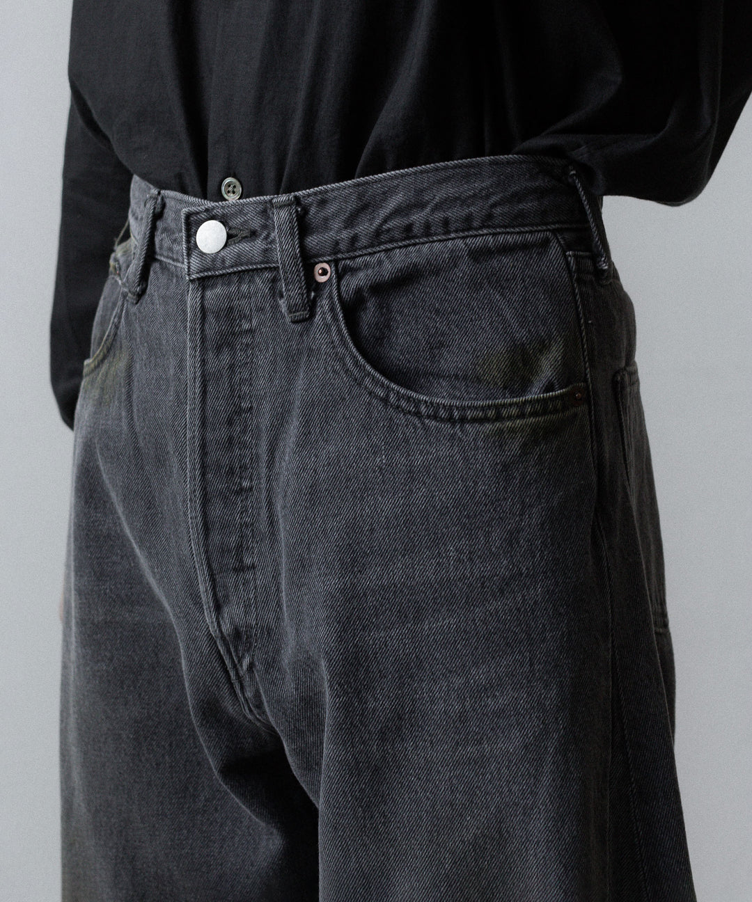 ssstein(シュタイン)のDEFORMATION WIDE DENIM JEANS - GREYの公式通販サイトsession福岡セレクトショップ