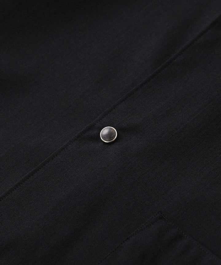 phebus- フィーバスのWOOL POLY TROPICAL SHIRTのBLACK公式通販サイトsession福岡セレクトショップ