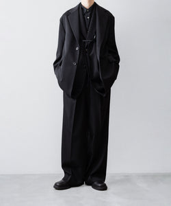 ssstein / シュタイン】LONG WIDE TROUSERS (2/90 WOOL GABARDINE