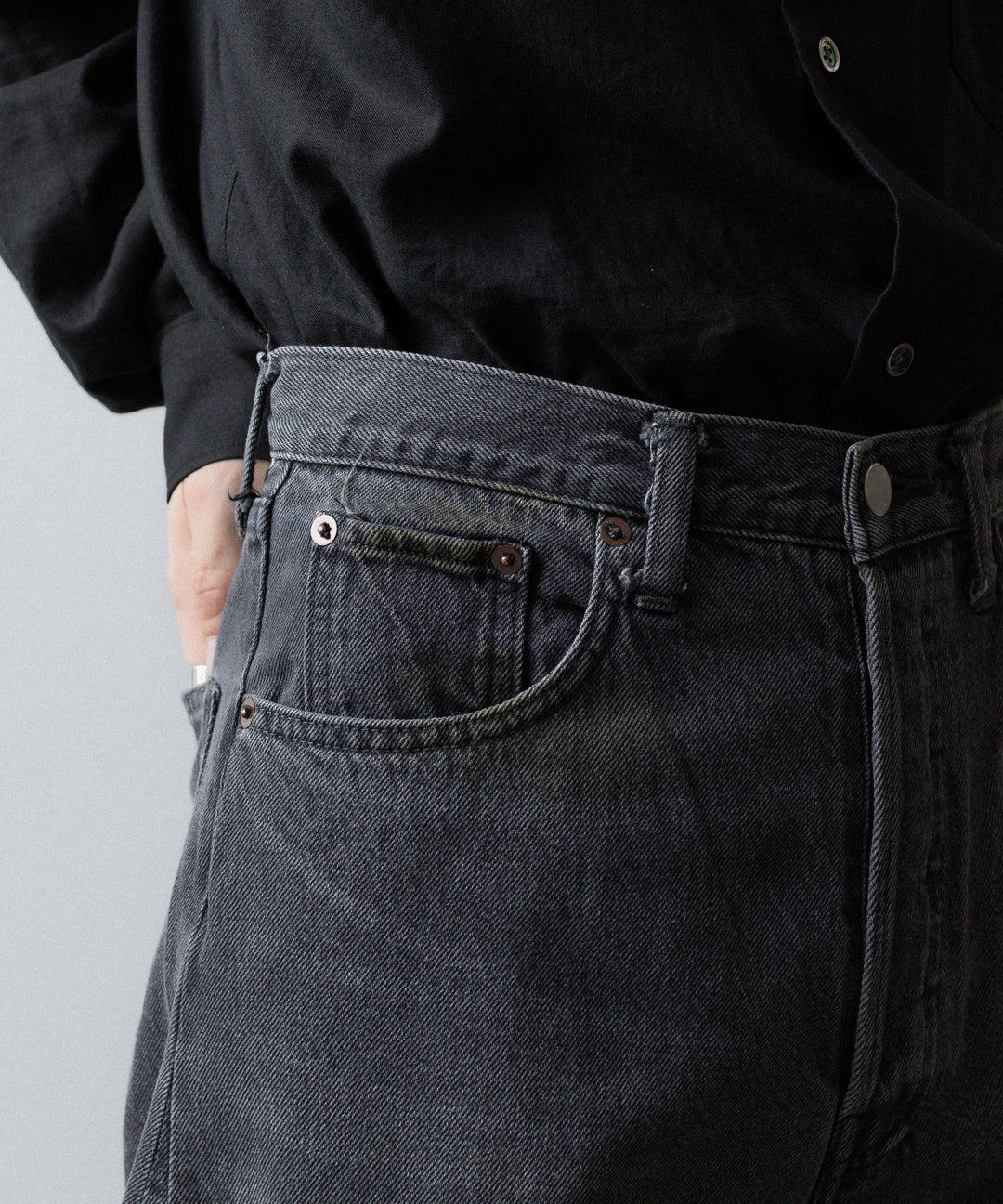 ssstein(シュタイン)のDEFORMATION WIDE DENIM JEANS - GREYの公式通販サイトsession福岡セレクトショップ