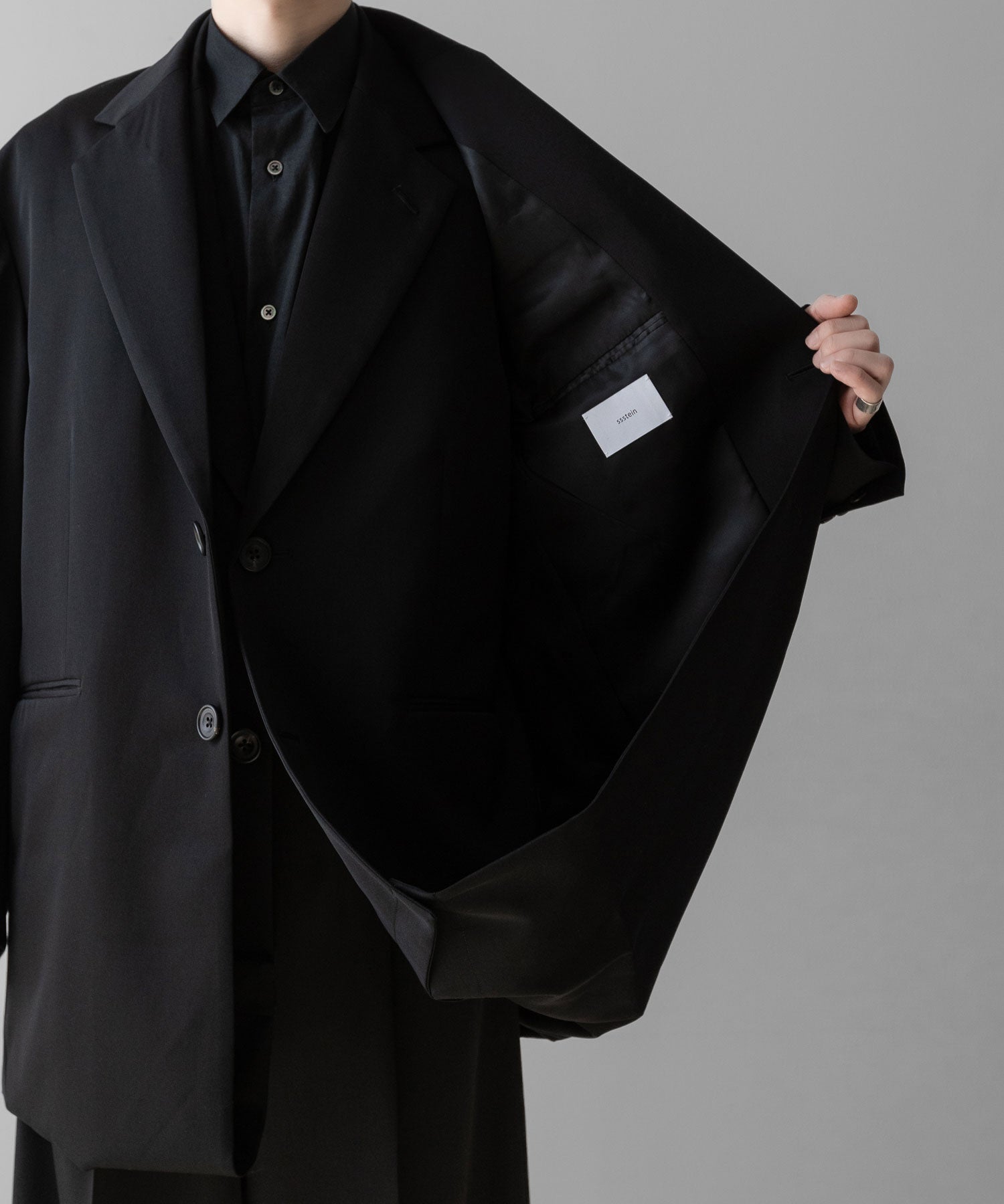 ssstein(シュタイン)のOVERSIZED LAYERED COMBINATION JACKET - BLACKの公式通販サイトsession福岡セレクトショップ