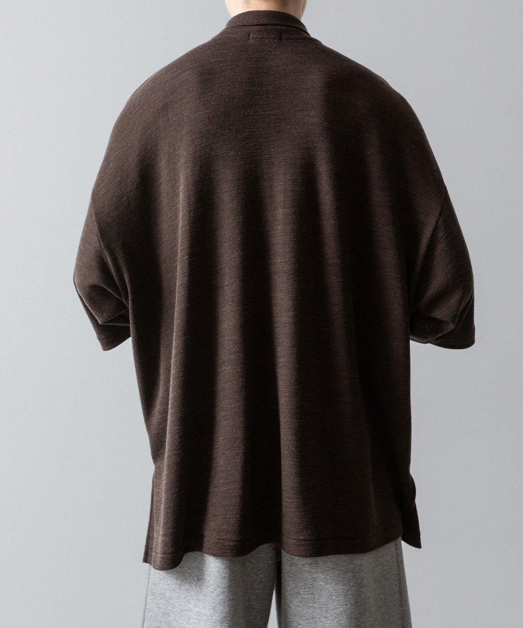INTÉRIM(インテリム)の HYPER BIG MELANGE DOUBLE PIQUE JERSEY POLO SHIRT - MOLEの公式通販サイトsession福岡セレクトショップ