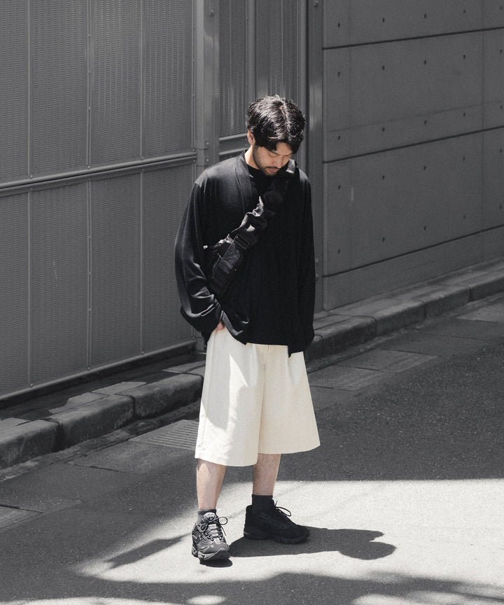 WWW - WRAPINKNOT wool wear ラッピンノットウールウェアのBUTTON-LESS CARDIGANのBLACK 公式通販サイトsession福岡セレクトショップ