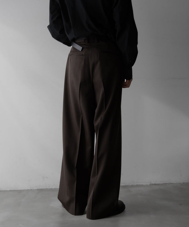 stein(シュタイン)の24SSコレクションLONG WIDE TROUSERSのMILITARY KHAKI sessionセッション福岡セレクトショップ 公式通販サイト