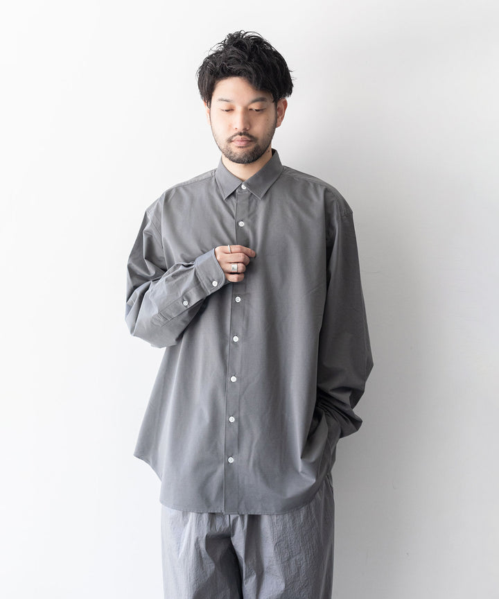 【KANEMASA PHIL.】カネマサのROYAL OX DRESS JERSEY SHIRT - GRAY 公式通販session福岡セレクトショップ