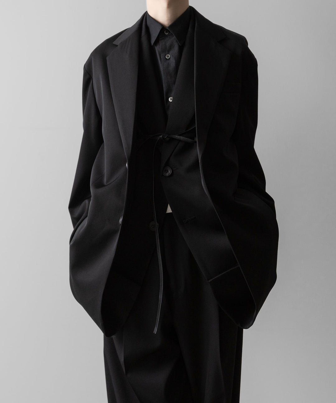 ssstein(シュタイン)のOVERSIZED LAYERED COMBINATION JACKET - BLACKの公式通販サイトsession福岡セレクトショップ