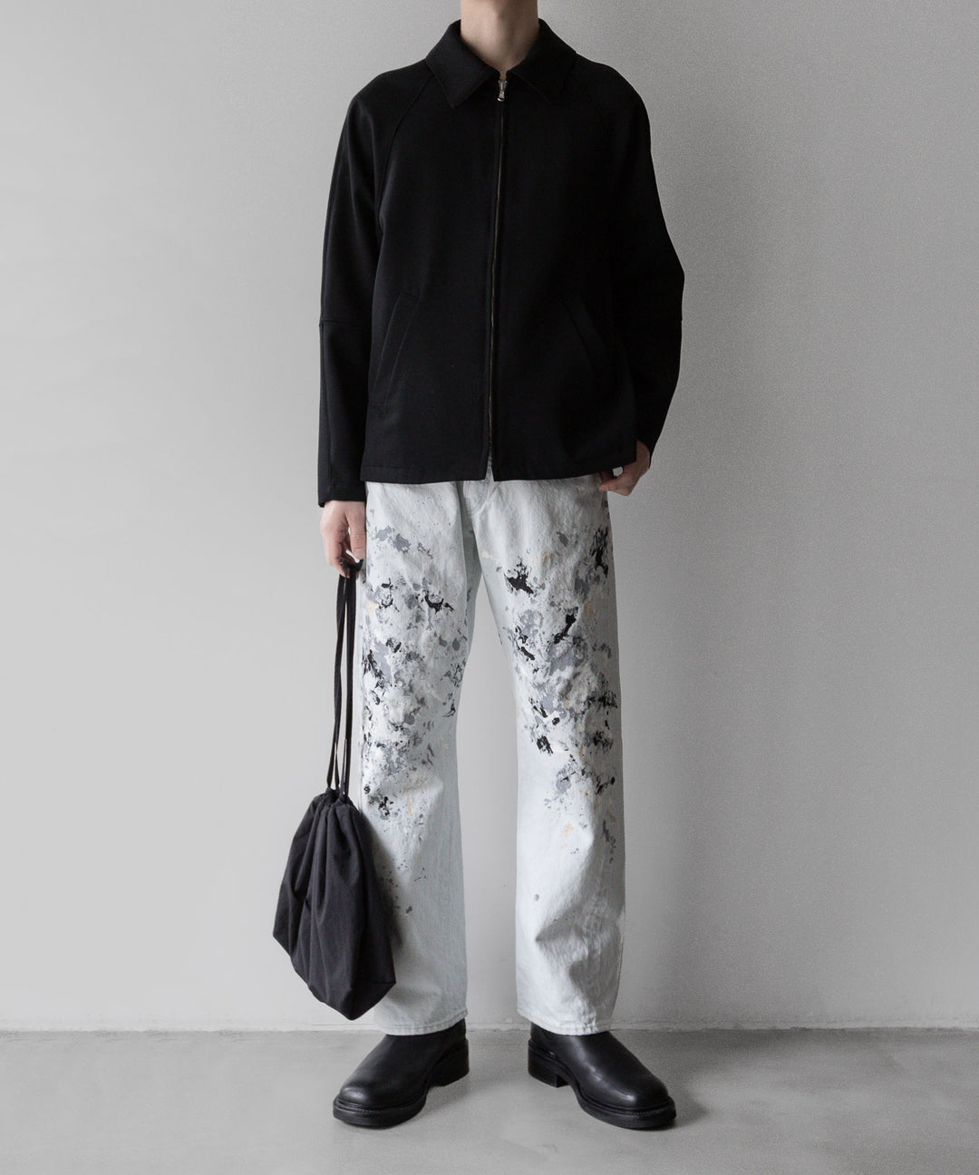 【INTÉRIM】インテリム PURE BLACK WOOL DRIVING JACKET - BLACK sessionセッション福岡セレクトショップ 公式通販サイト