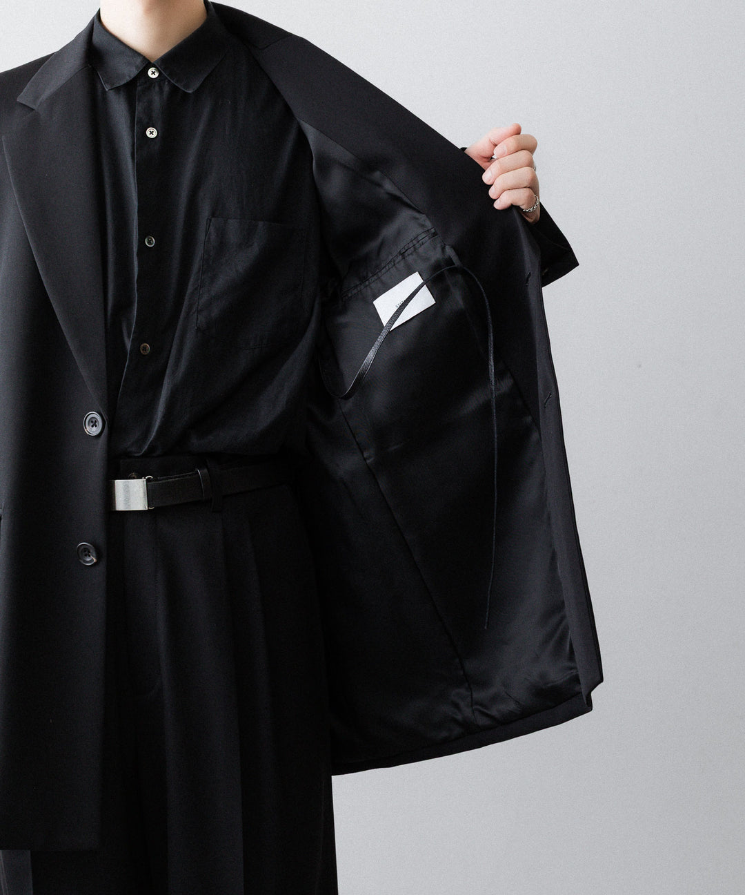 ssstein(シュタイン)のOVERSIZED SINGLE BREASTED LONG JACKET - BLACKの公式通販サイトsession福岡セレクトショップ