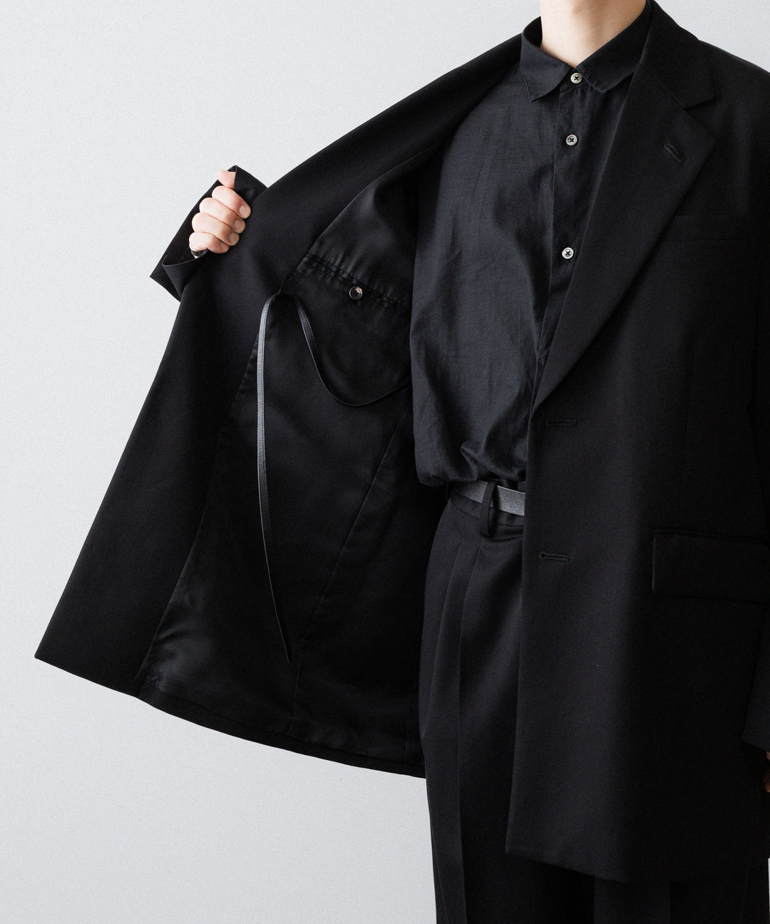 ssstein(シュタイン)のOVERSIZED SINGLE BREASTED LONG JACKET - BLACKの公式通販サイトsession福岡セレクトショップ