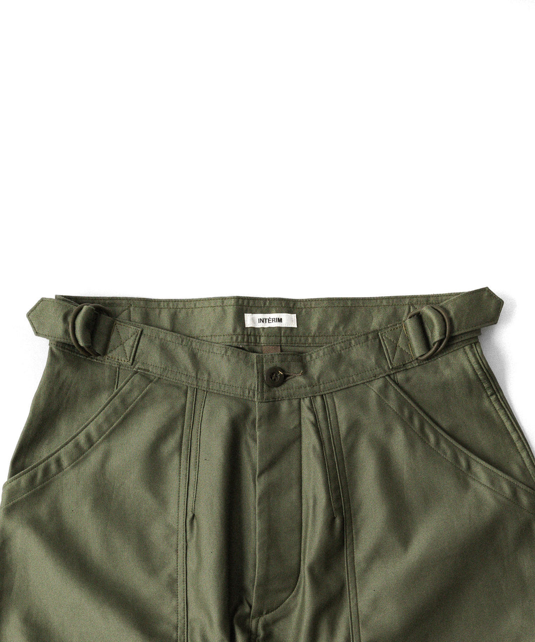 INTÉRIM インテリムGIZA BACK SATIN FRENCH AIR FORCE MECHANIC PANTSのOLIVE 公式通販サイトsession福岡セレクトショップ