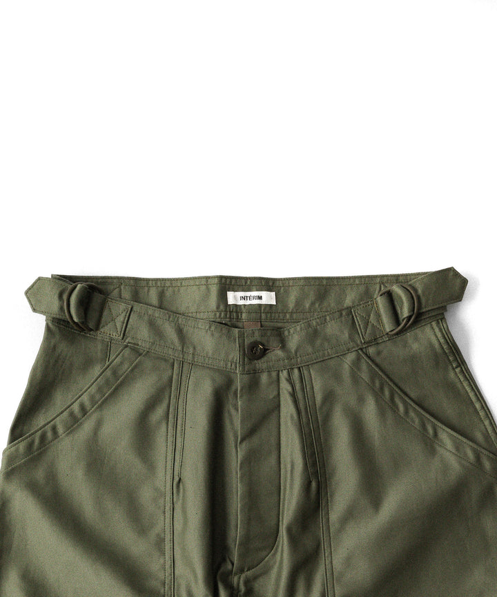 INTÉRIM インテリムGIZA BACK SATIN FRENCH AIR FORCE MECHANIC PANTSのOLIVE 公式通販サイトsession福岡セレクトショップ