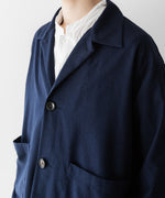 画像をギャラリービューアに読み込む, INTÉRIM - インテリムのSILK NOIL OPEN COLLAR OVER SHIRT JACKETのDEEP BLUE公式通販サイトsession福岡セレクトショップ
