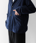 画像をギャラリービューアに読み込む, INTÉRIM - インテリムのSILK NOIL OPEN COLLAR OVER SHIRT JACKETのDEEP BLUE公式通販サイトsession福岡セレクトショップ

