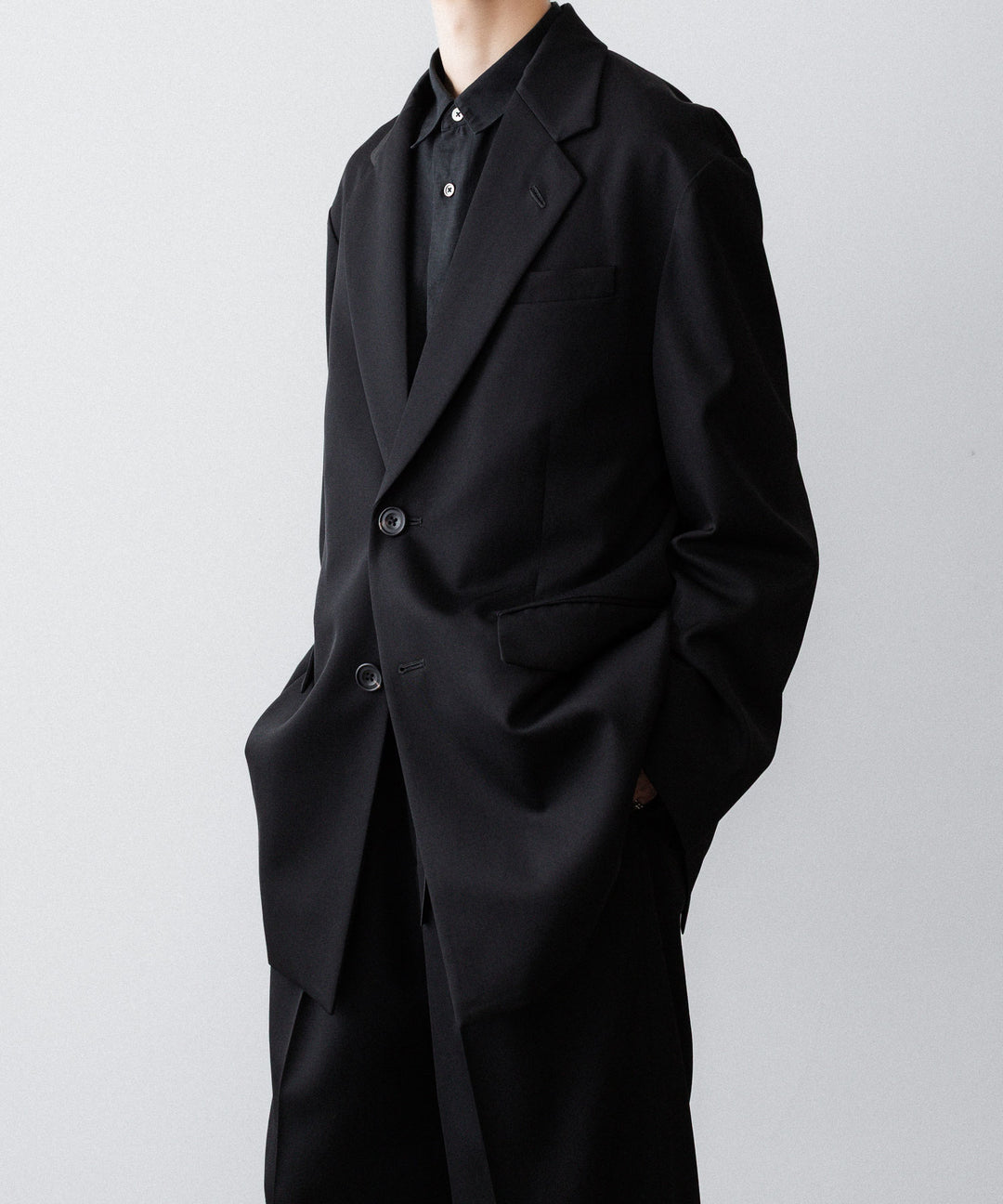 ssstein(シュタイン)のOVERSIZED SINGLE BREASTED LONG JACKET - BLACKの公式通販サイトsession福岡セレクトショップ