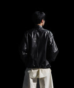 画像をギャラリービューアに読み込む, ssstein(シュタイン)のLAMBS LEATHER LIGHT ZIP JACKET - BLACKの公式通販サイトsession福岡セレクトショップ
