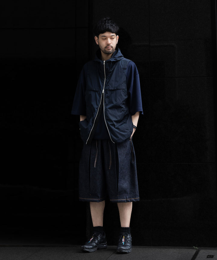 【stein】ssstein シュタインのNYLON TAFTA HOODED VESTのDARK NAVY　 公式通販サイトsession福岡セレクトショップ