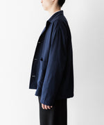 画像をギャラリービューアに読み込む, INTÉRIM - インテリムのSILK NOIL OPEN COLLAR OVER SHIRT JACKETのDEEP BLUE公式通販サイトsession福岡セレクトショップ
