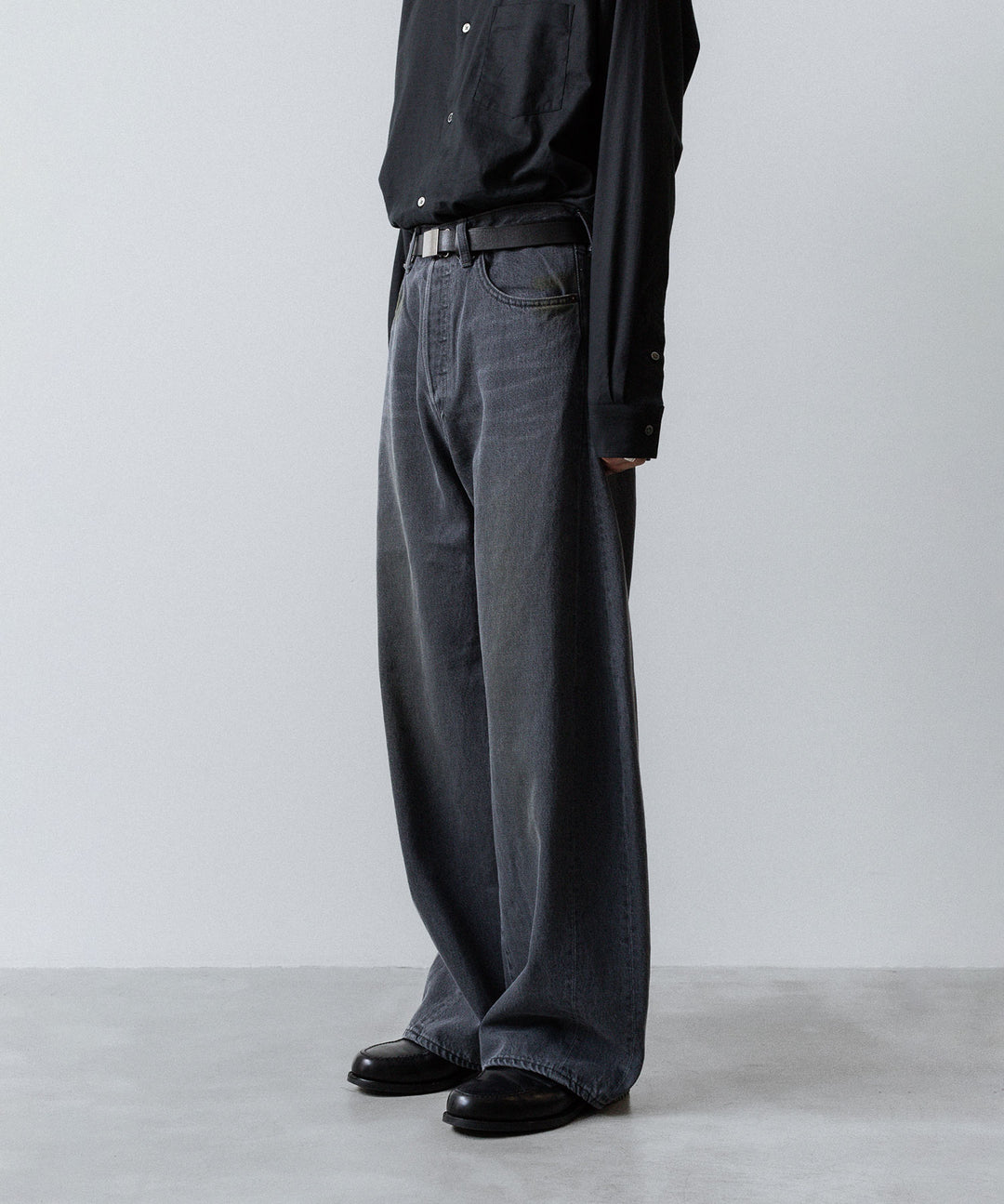 ssstein(シュタイン)のDEFORMATION WIDE DENIM JEANS - GREYの公式通販サイトsession福岡セレクトショップ