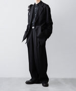 画像をギャラリービューアに読み込む, ssstein(シュタイン)のSHIRRING HANDLE LEATHER SHOULDER BAG - BLACKの公式通販サイトsession福岡セレクトショップ
