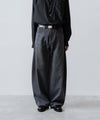 【ssstein】DEFORMATION WIDE DENIM JEANS - GREY