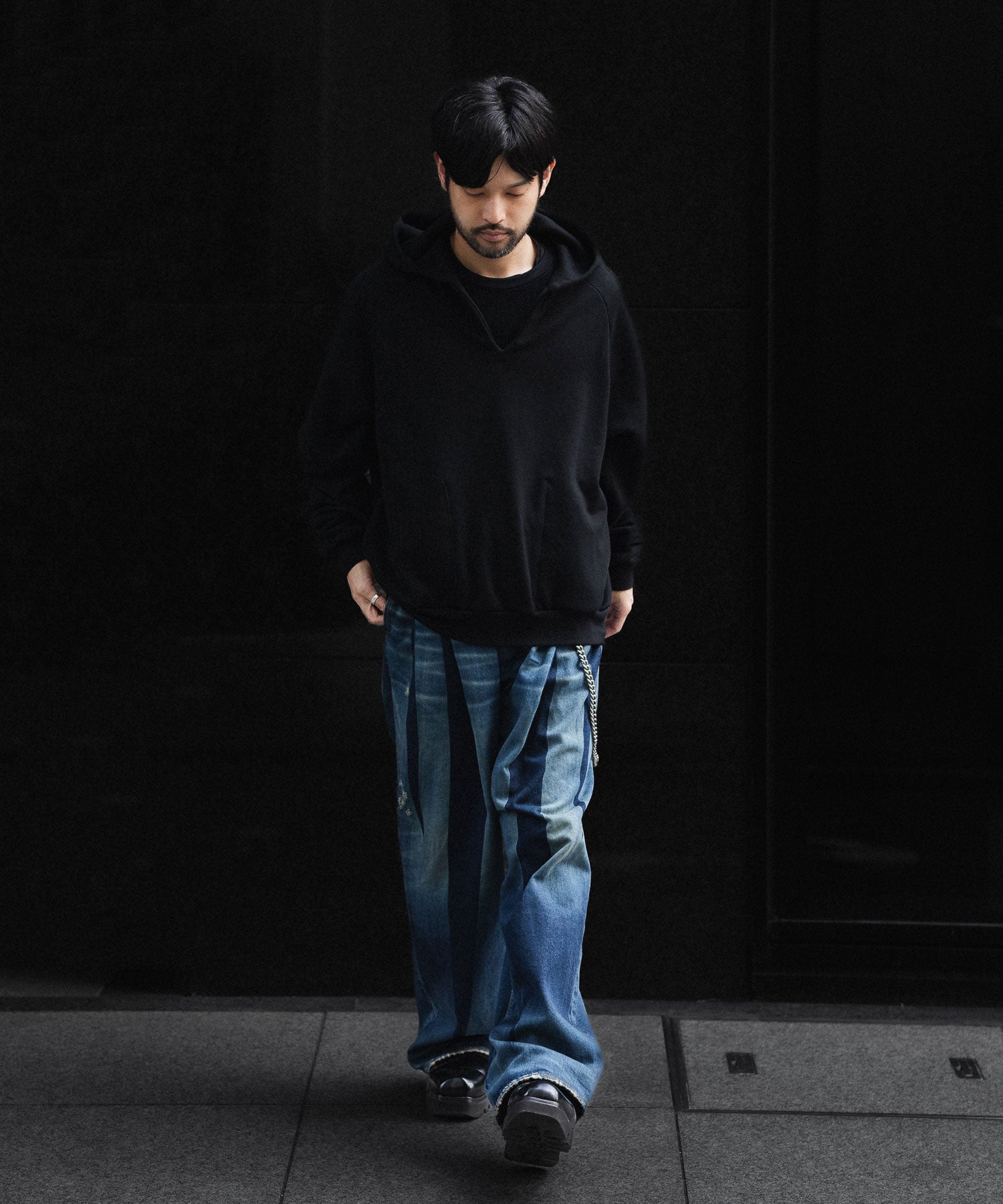 SUBLATIONS サブレーションズの2TUCK WIDE DENIM PANTS "ENTASIS MK-Ⅱ"のUSED INDIGO 公式通販サイトsession福岡セレクトショップ