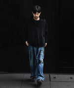 画像をギャラリービューアに読み込む, SUBLATIONS サブレーションズの2TUCK WIDE DENIM PANTS &quot;ENTASIS MK-Ⅱ&quot;のUSED INDIGO 公式通販サイトsession福岡セレクトショップ
