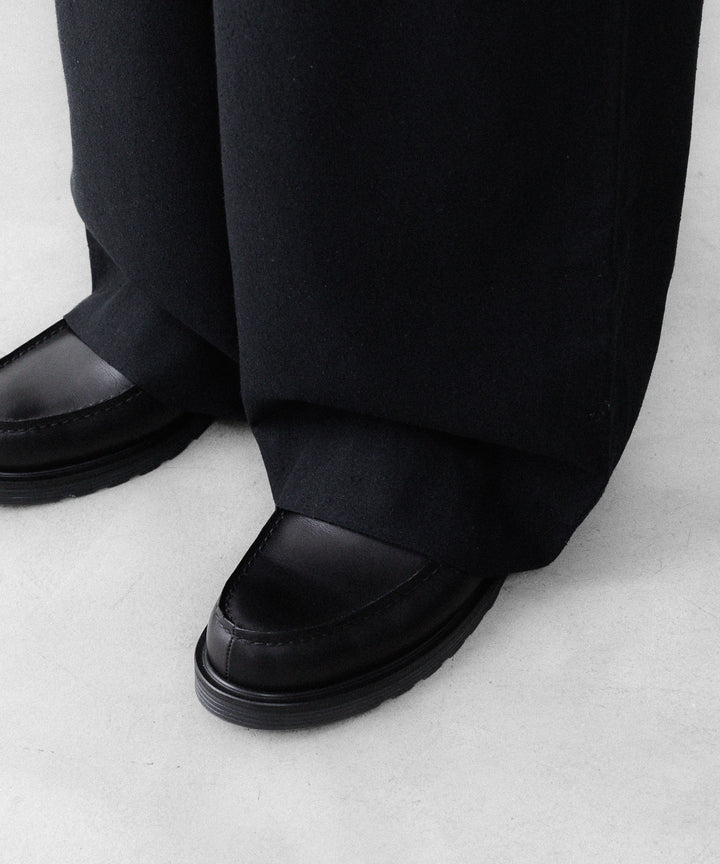 INTÉRIM インテリムのSILK NOIL WIDE DRESS EASY PANTSのBLACK 公式通販サイトsession福岡セレクトショップ