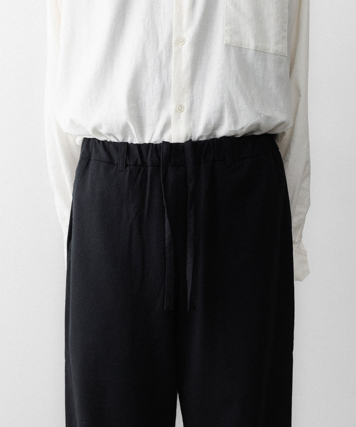 INTÉRIM インテリムのSILK NOIL WIDE DRESS EASY PANTSのBLACK 公式通販サイトsession福岡セレクトショップ