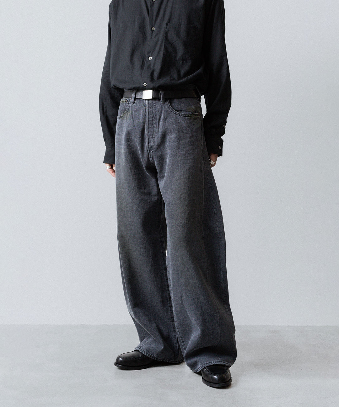ssstein(シュタイン)のDEFORMATION WIDE DENIM JEANS - GREYの公式通販サイトsession福岡セレクトショップ