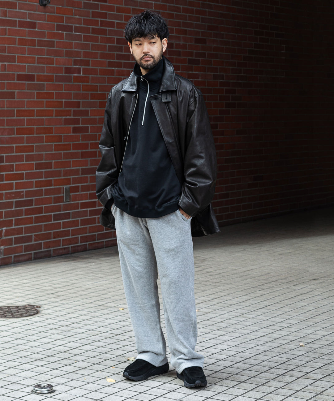KANEMASA PHIL. カネマサフィル 23AW EXCLUSIVE - 36G SUPER FINE GAUGE HALF ZIP PULLOVER - BLACK sessionセッション福岡セレクトショップ公式通販サイト