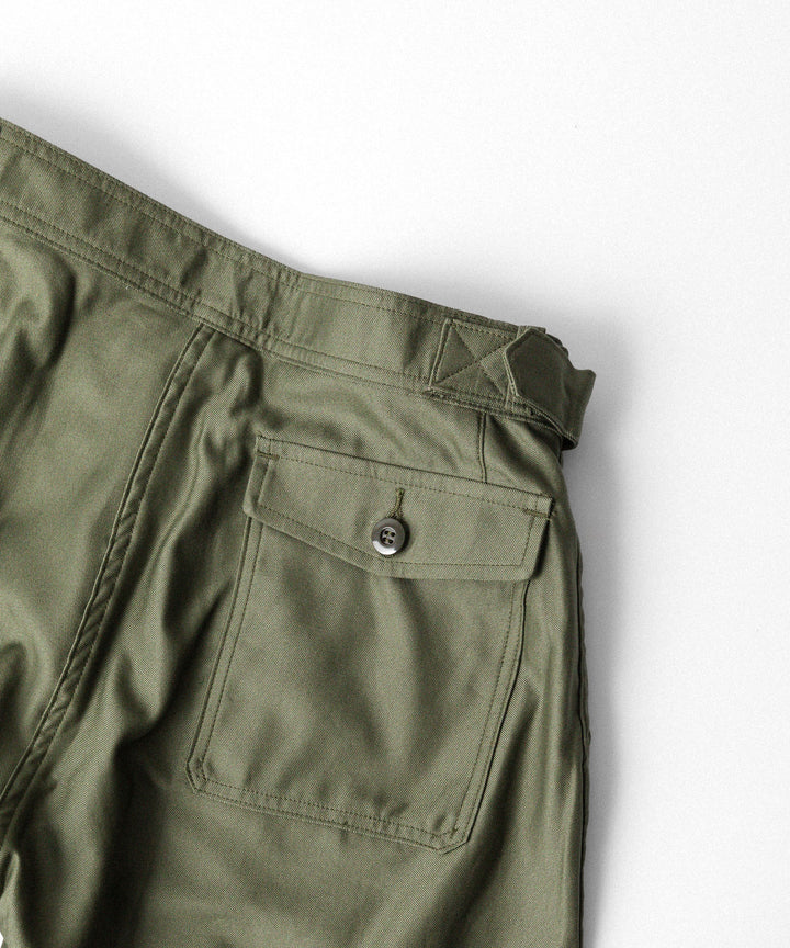 INTÉRIM インテリムGIZA BACK SATIN FRENCH AIR FORCE MECHANIC PANTSのOLIVE 公式通販サイトsession福岡セレクトショップ