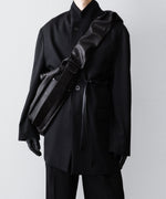 画像をギャラリービューアに読み込む, ssstein(シュタイン)のSHIRRING HANDLE LEATHER SHOULDER BAG - BLACKの公式通販サイトsession福岡セレクトショップ
