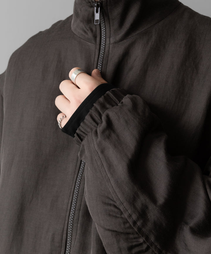 ssstein(シュタイン)のVIS/LI TWILL SHIRRED LIGHT ZIP JACKET - KHAKIの公式通販サイトsession福岡セレクトショップ
