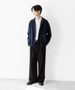 画像をギャラリービューアに読み込む, INTÉRIM - インテリムのSILK NOIL OPEN COLLAR OVER SHIRT JACKETのDEEP BLUE公式通販サイトsession福岡セレクトショップ
