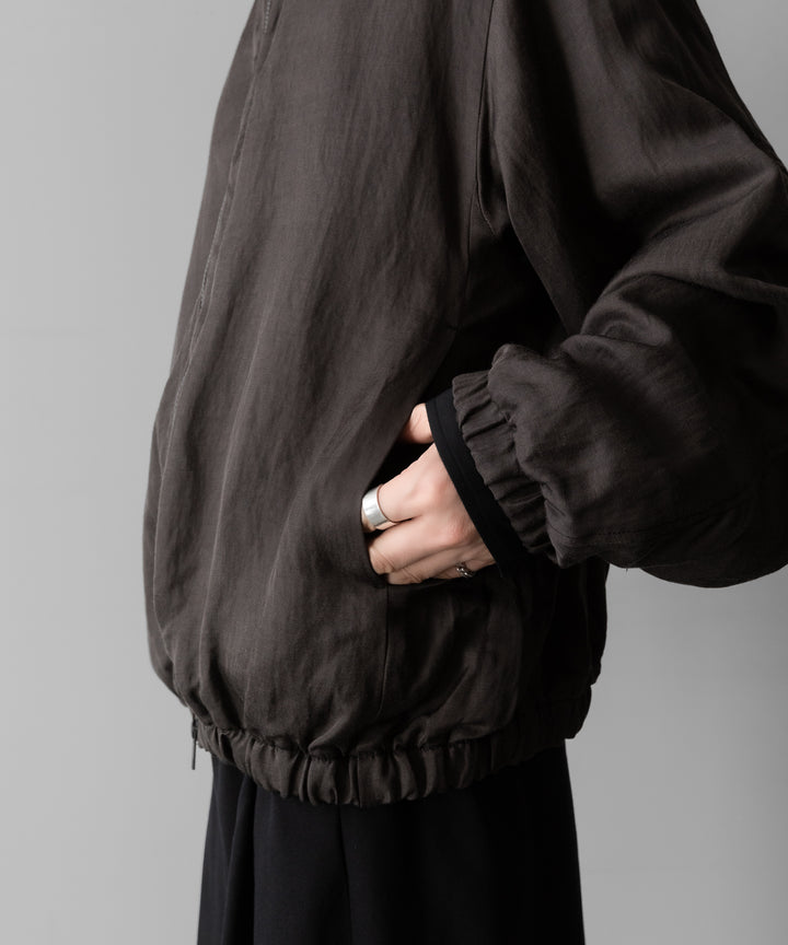 ssstein(シュタイン)のVIS/LI TWILL SHIRRED LIGHT ZIP JACKET - KHAKIの公式通販サイトsession福岡セレクトショップ