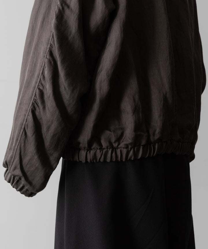 ssstein(シュタイン)のVIS/LI TWILL SHIRRED LIGHT ZIP JACKET - KHAKIの公式通販サイトsession福岡セレクトショップ