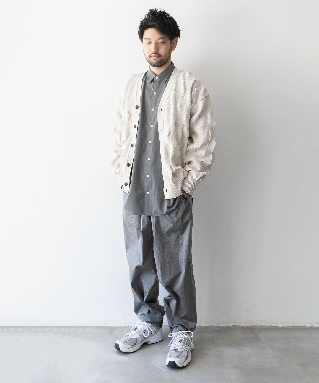 【KANEMASA PHIL.】カネマサのROYAL OX DRESS JERSEY SHIRT - GRAY 公式通販session福岡セレクトショップ