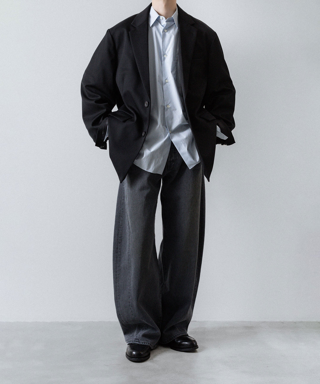 ssstein(シュタイン)のDEFORMATION WIDE DENIM JEANS - GREYの公式通販サイトsession福岡セレクトショップ