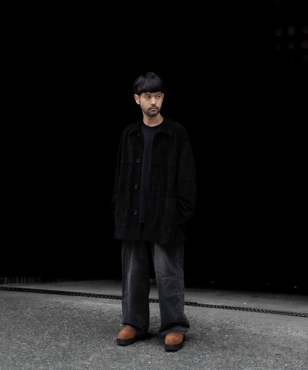 【 SINE &amp; COSINE 】HANNES / MULE VIBRAM TWEETY - SUEDE COGNAC BROWN