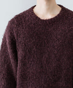 画像をギャラリービューアに読み込む, ANTHEM A アンセムエー MIX FUR MOLE KNIT CREWNECKのDARK CHERRY公式通販サイトsession福岡セレクトショップ
