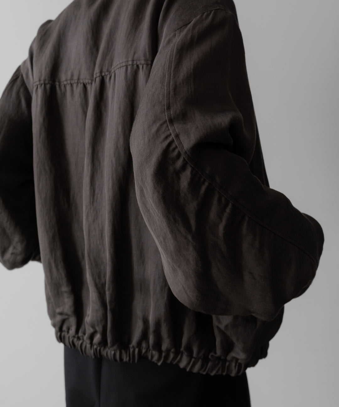 ssstein(シュタイン)のVIS/LI TWILL SHIRRED LIGHT ZIP JACKET - KHAKIの公式通販サイトsession福岡セレクトショップ