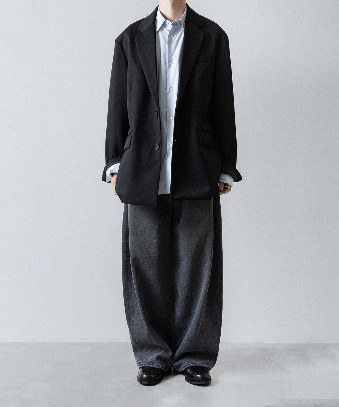 ssstein(シュタイン)のDEFORMATION WIDE DENIM JEANS - GREYの公式通販サイトsession福岡セレクトショップ