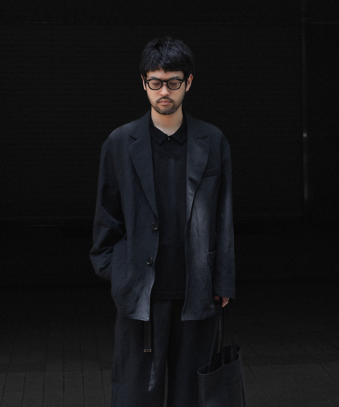 ssstein(シュタイン)のLI/NY POPLIN SINGLE BREASTED JACKET - BLACKの公式通販サイトsession福岡セレクトショップ